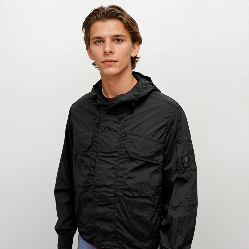 C.P. Company Black Chrome - R Hooded Lens Jacket - Boinclo - Outlet Sale Under Retail