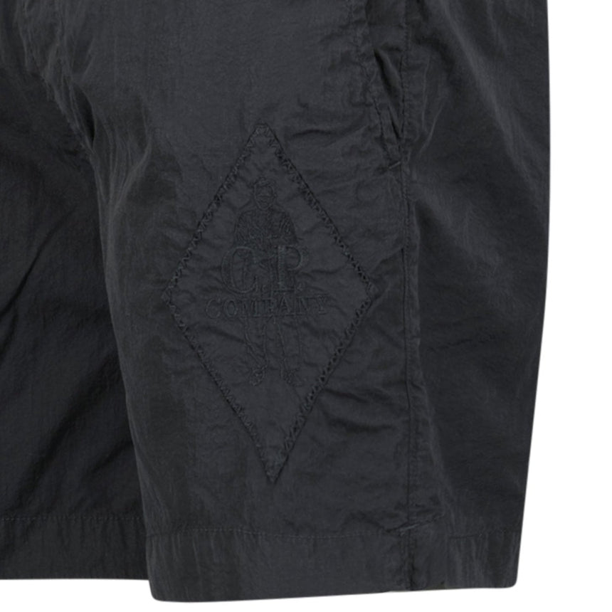 CP Company Black Logo - Embroidered Swim Shorts - Boinclo - Outlet Sale Under Retail