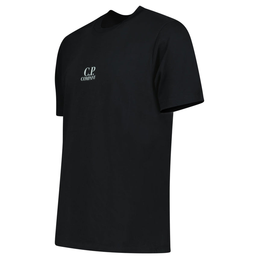 CP Company British Sailor Logo 30/1 T-Shirt in Black - Boinclo - Outlet Sale Under Retail