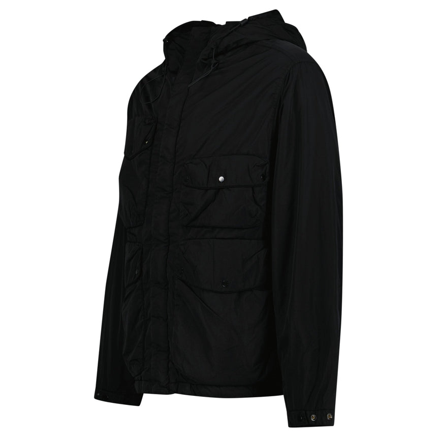 CP Company Chrome - R Padded Goggle Jacket in Black - Boinclo - Outlet Sale Under Retail
