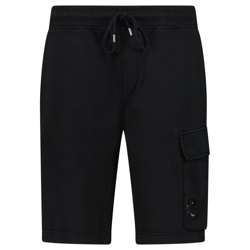 CP Company Cotton Diagonal Fleece Cargo Sweat Shorts in Black - Boinclo - Outlet Sale Under Retail