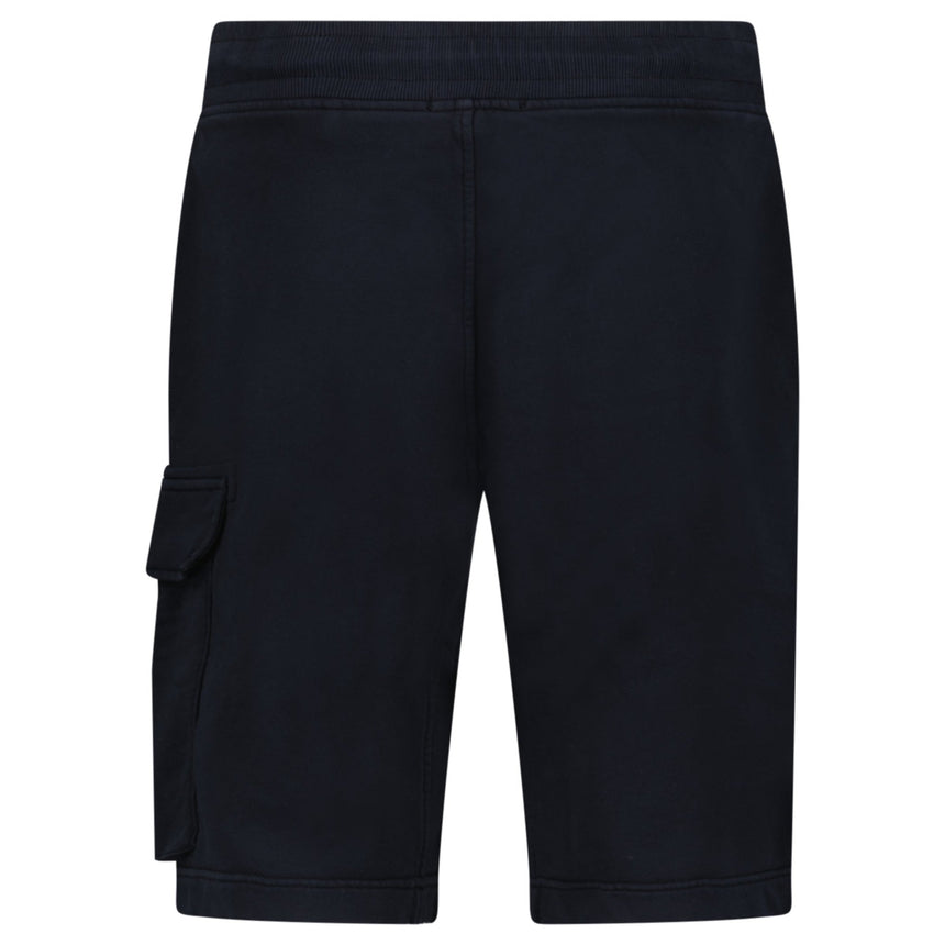 CP Company Cotton Diagonal Fleece Cargo Sweat Shorts in Navy Blue - Boinclo - Outlet Sale Under Retail