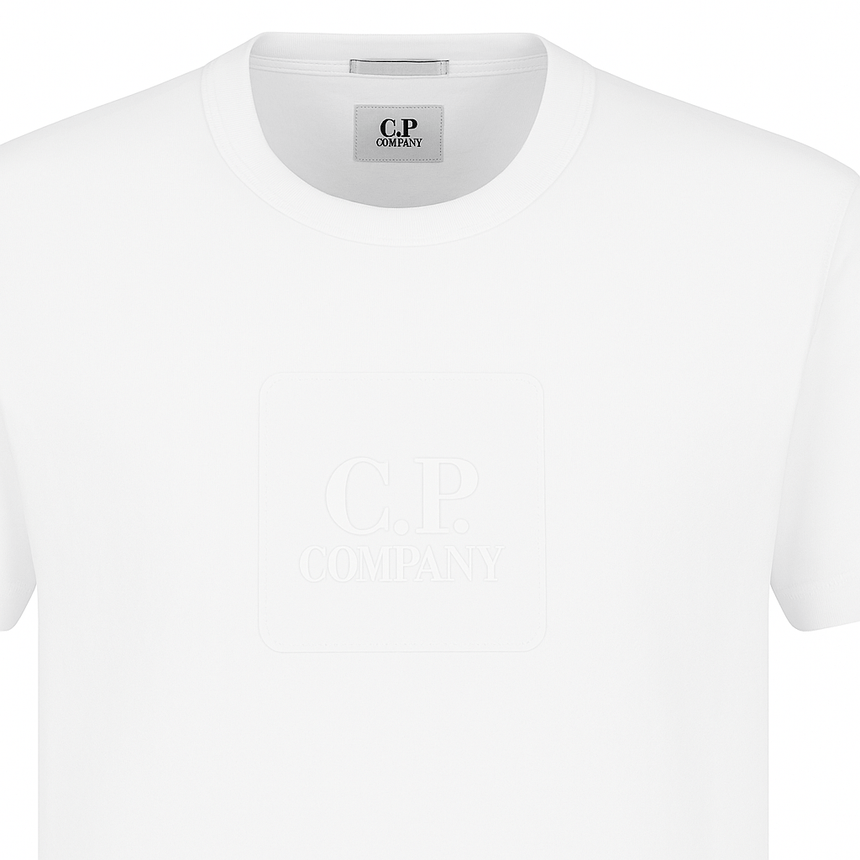 CP Company Chest Logo T-Shirt White - Boinclo - Outlet Sale Under Retail