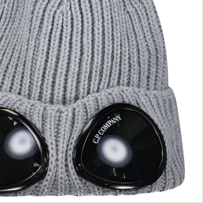 C.P. Company Extrafine Merino Wool Goggle Beanie in Grey - Boinclo - Outlet Sale Under Retail