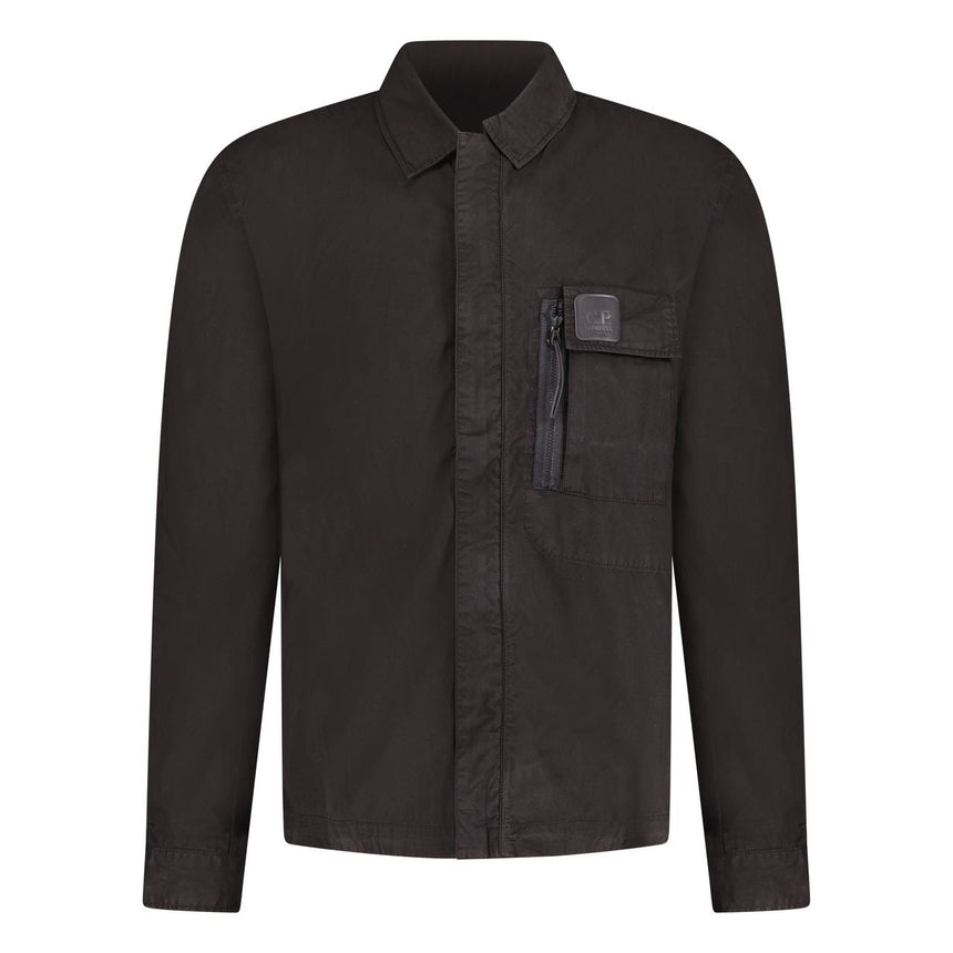CP Company Gabardine Chrome Overshirt Jacket Black - Boinclo - Outlet Sale Under Retail