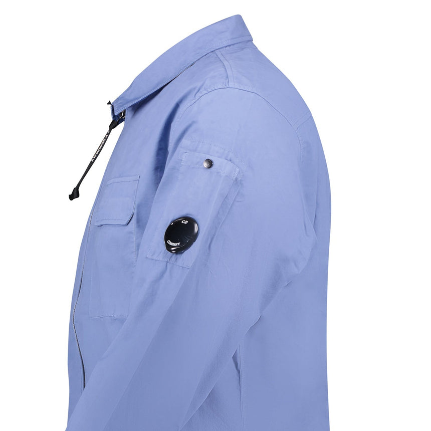 CP Company 'Gabardine' Overshirt in Blue - Boinclo - Outlet Sale Under Retail