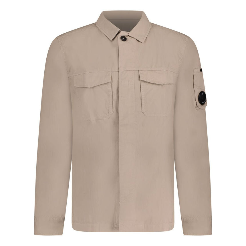 CP Company Lens Double Pocket Overshirt Beige - Boinclo - Outlet Sale Under Retail