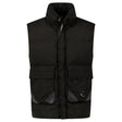 CP Company Lens Garment Dyed ECO - Chrome R Gilet in Black - Boinclo - Outlet Sale Under Retail