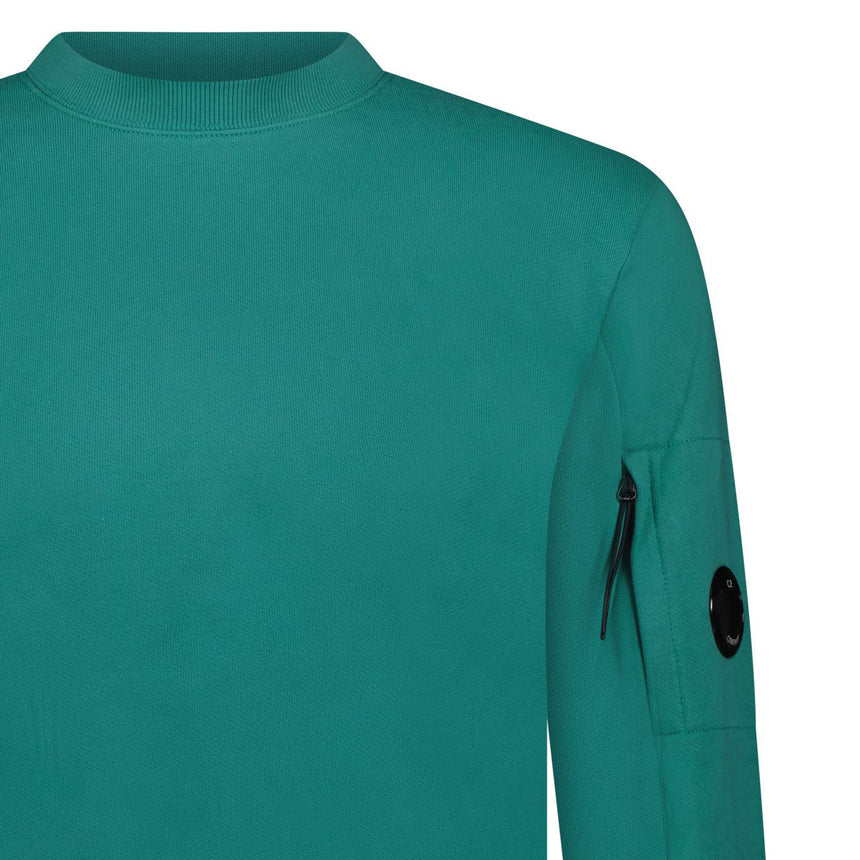 CP Company Lens Light Fleece Sweatshirt Green - Boinclo - Outlet Sale Under Retail