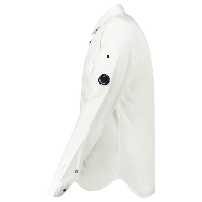 CP Company Lens Safari Shirt Gauze White - Boinclo - Outlet Sale Under Retail