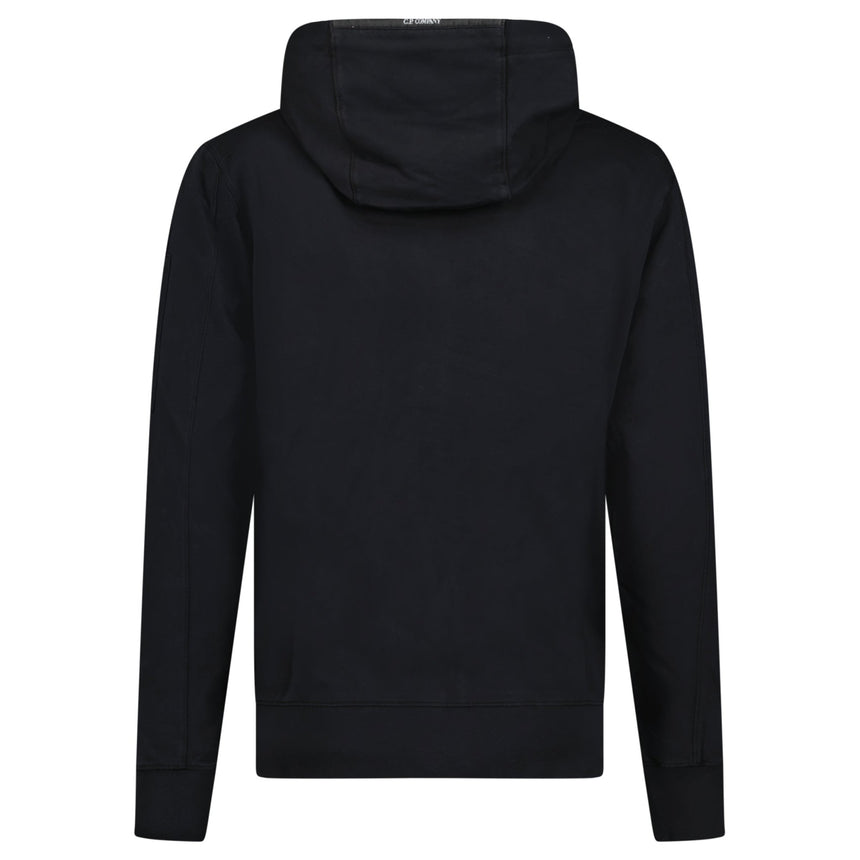 CP Company CP Company Light Fleece Lens Zip Hoodie Black - Boinclo - Outlet Sale Under Retail