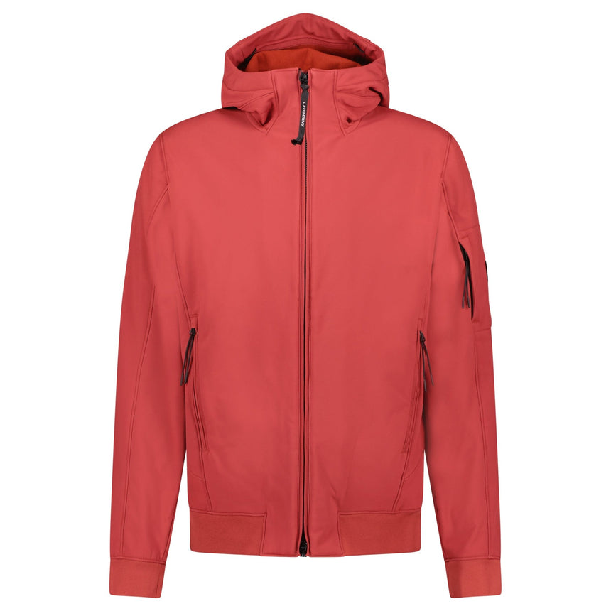 CP Company Shell - R Detachable Hooded Jacket in Ketchup Red - Boinclo - Outlet Sale Under Retail