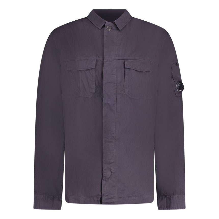 CP Company Stretch Gabardine Overshirt Navy - Boinclo - Outlet Sale Under Retail