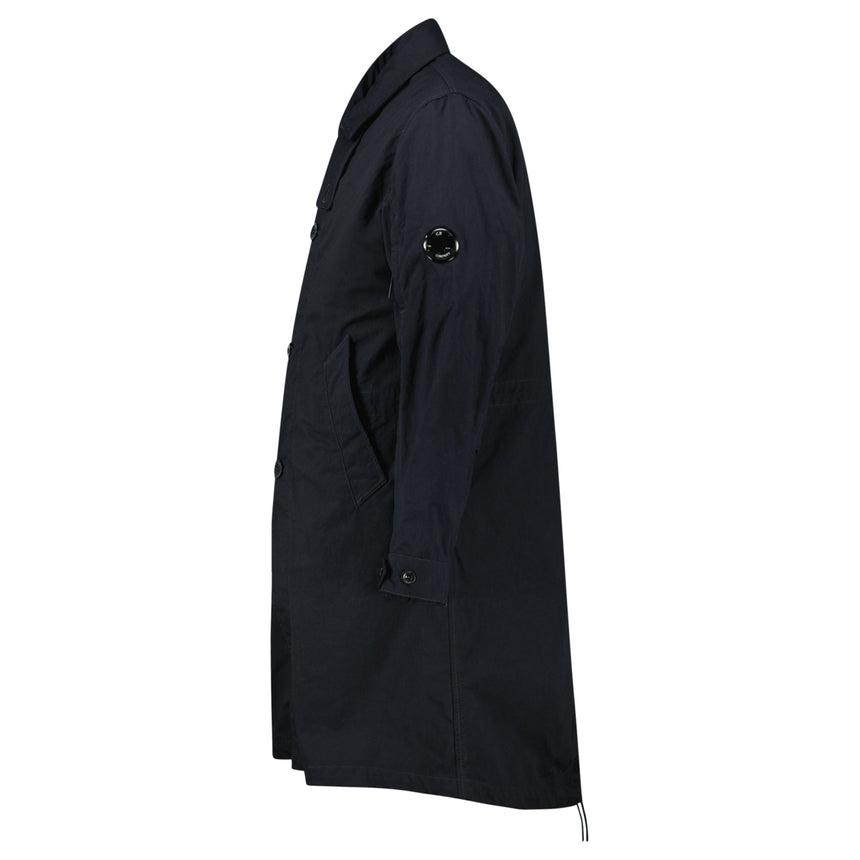 CP Company Twill Fishtail Padded Coat in Navy - Boinclo - Outlet Sale Under Retail
