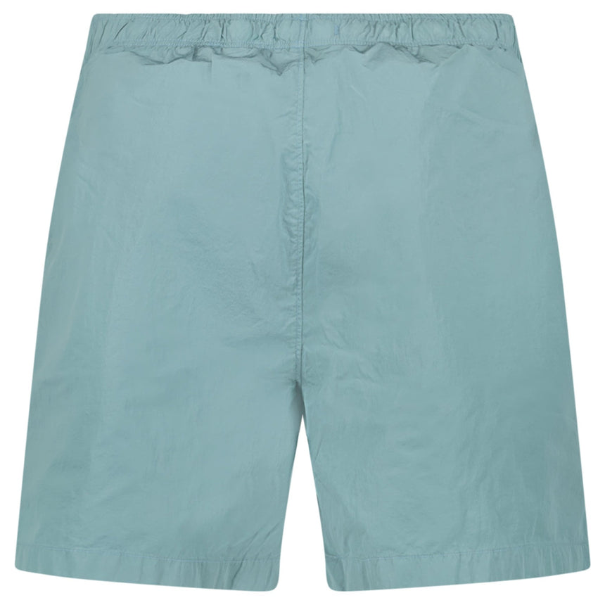 CP Company Eco - Chrome R Logo Embroidery Swim Shorts in Silver Blue - Boinclo - Outlet Sale Under Retail