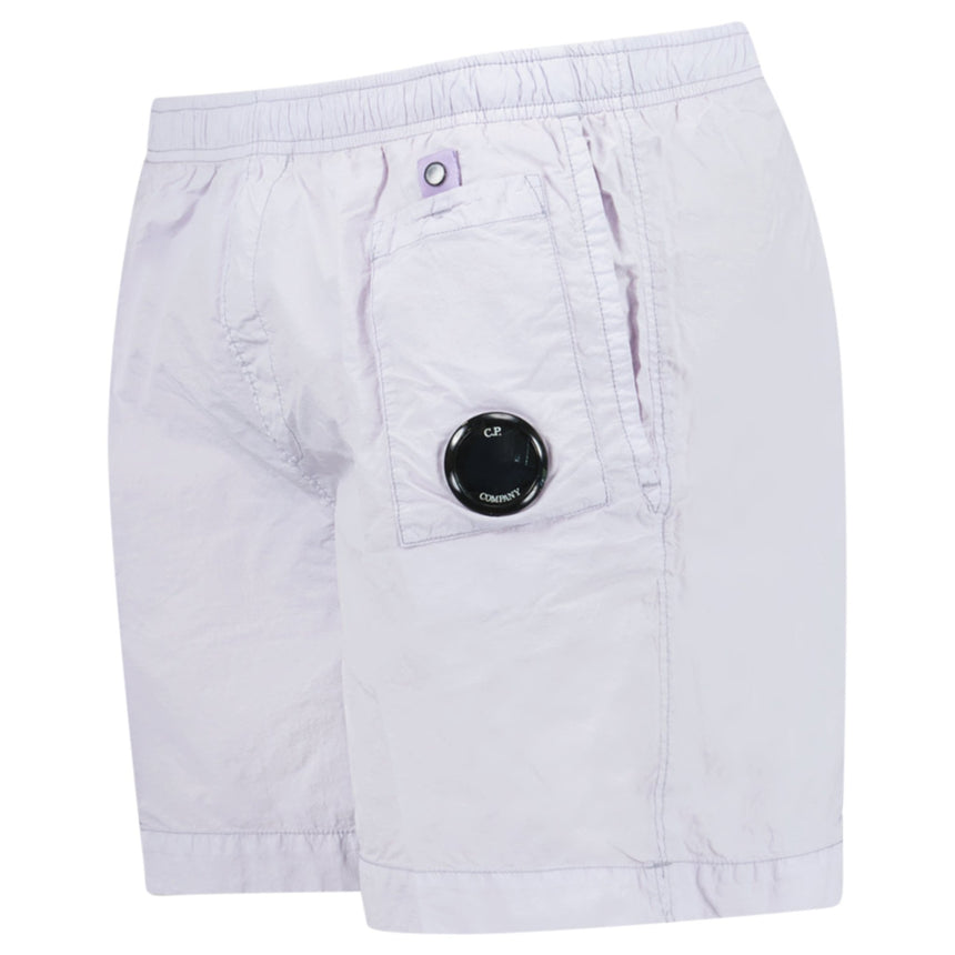 CP Company Flatt Nylon Lens - Detail Swim Shorts Lilac - Boinclo - Outlet Sale Under Retail
