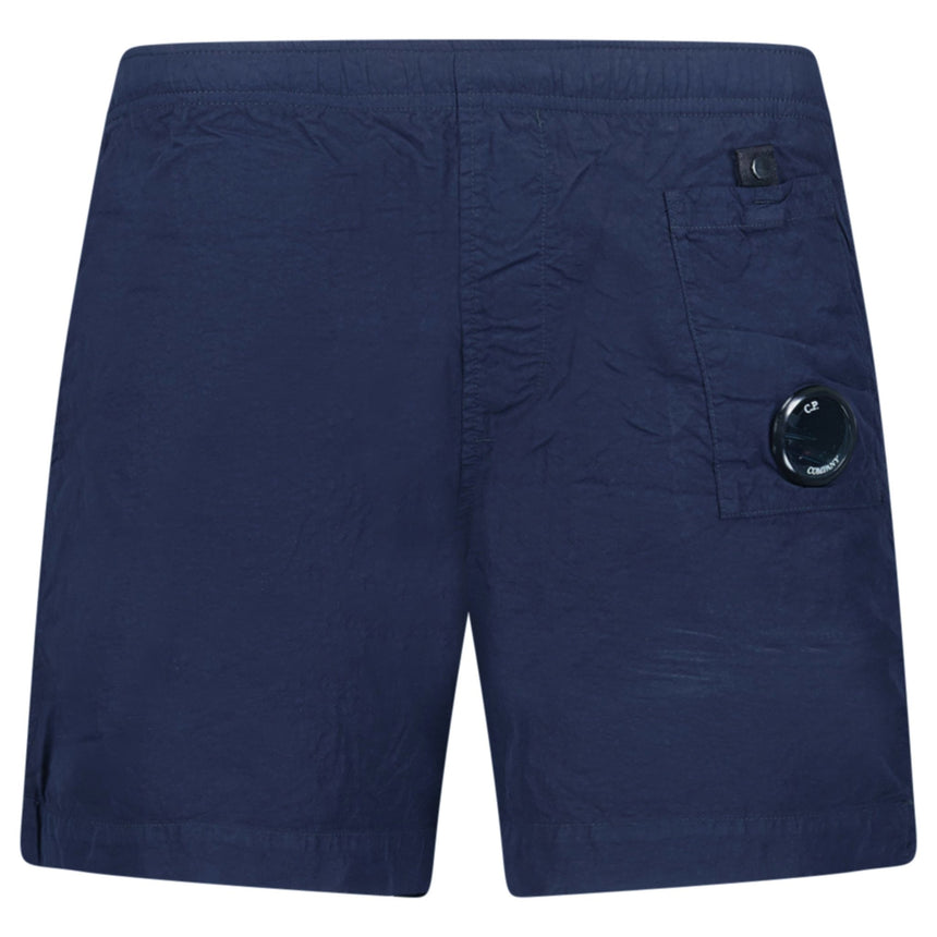 CP Company Flatt Nylon Lens - Detail Swim Shorts Medieval Blue - Boinclo - Outlet Sale Under Retail