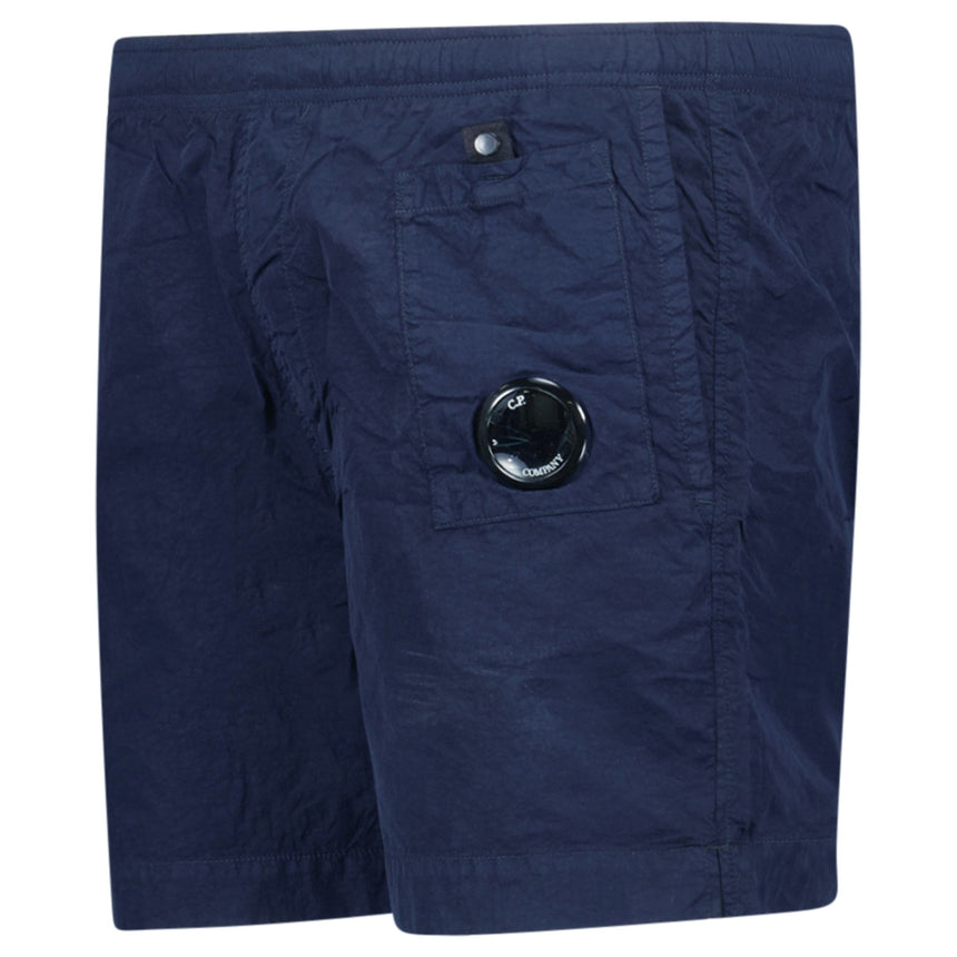 CP Company Flatt Nylon Lens - Detail Swim Shorts Medieval Blue - Boinclo - Outlet Sale Under Retail