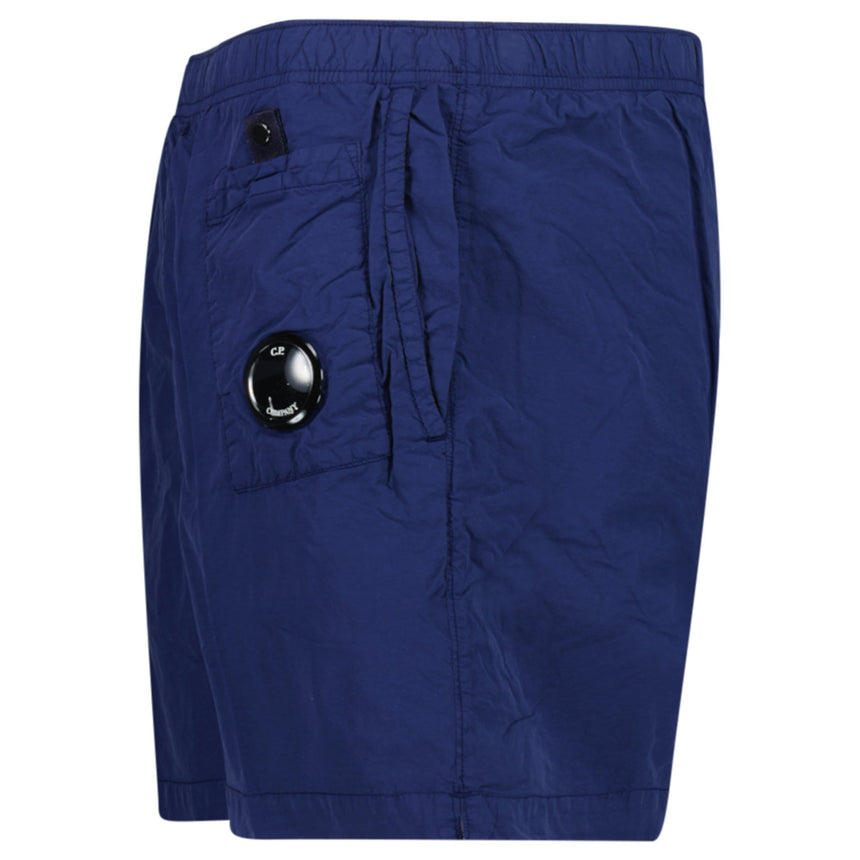 CP Company Flatt Nylon Lens Swim Shorts Blue Print - Boinclo - Outlet Sale Under Retail