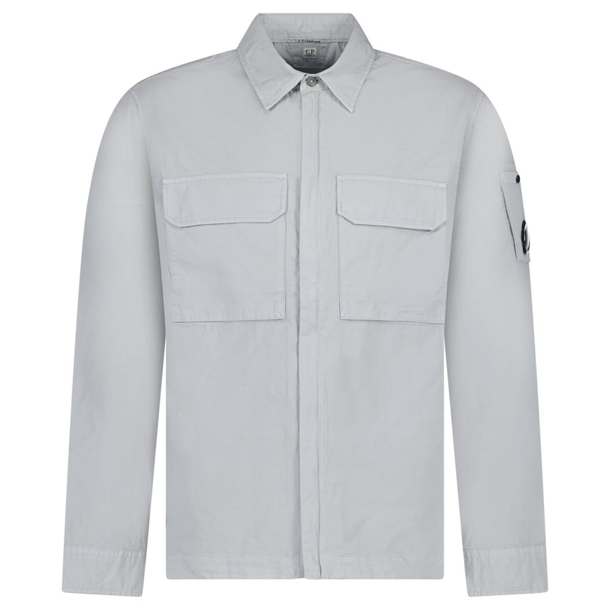 CP Company Gabardine Overshirt in Shadow Grey - Boinclo - Outlet Sale Under Retail