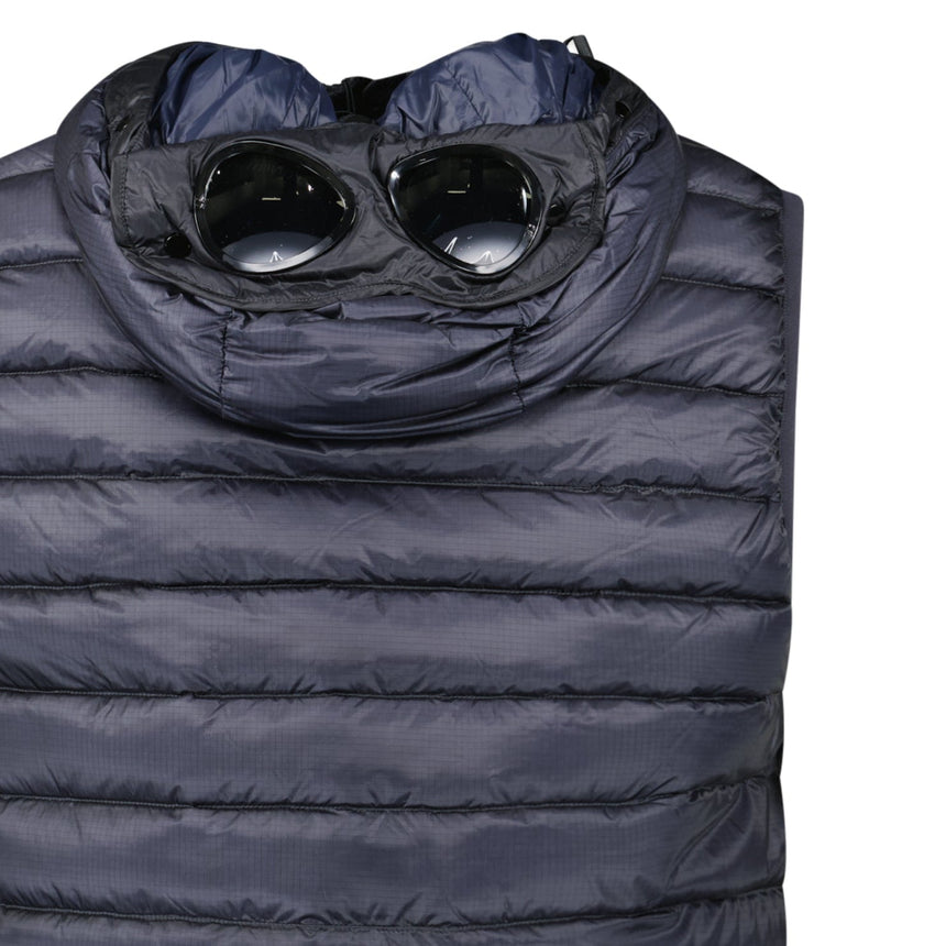 C.P. Company Goggle Down Gilet in Navy - Boinclo - Outlet Sale Under Retail