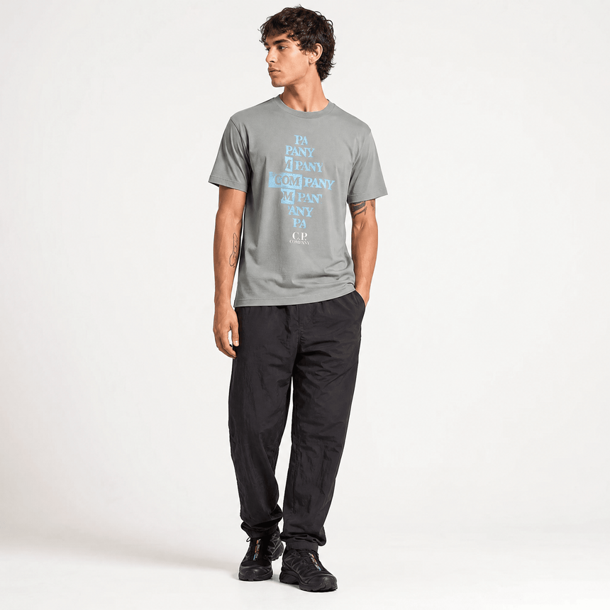 CP Company Graphic Logo T-Shirt Grey - Boinclo - Outlet Sale Under Retail
