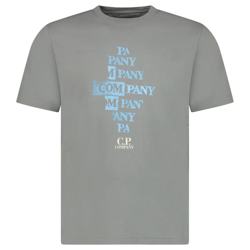 CP Company Graphic Logo T-Shirt Grey - Boinclo - Outlet Sale Under Retail
