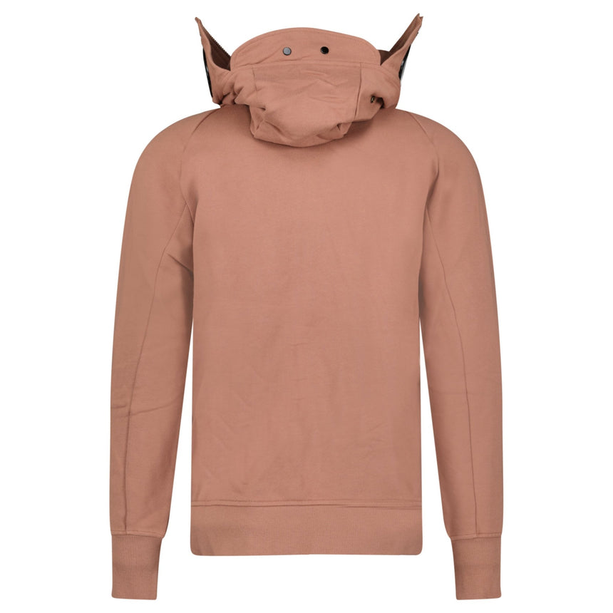 CP Company Hooded Explorer Goggle Zip Up Sweatshirt Light Brown - Boinclo - Outlet Sale Under Retail