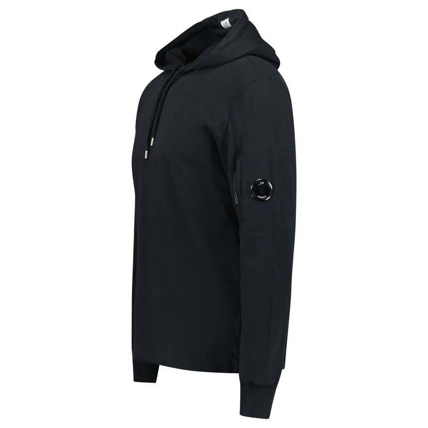 CP Company Hooded Lens Light Fleece Sweatshirt Black - Boinclo - Outlet Sale Under Retail