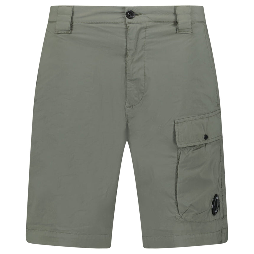 CP Company Ivy Green Stretch Sateen Cargo Shorts - Boinclo - Outlet Sale Under Retail