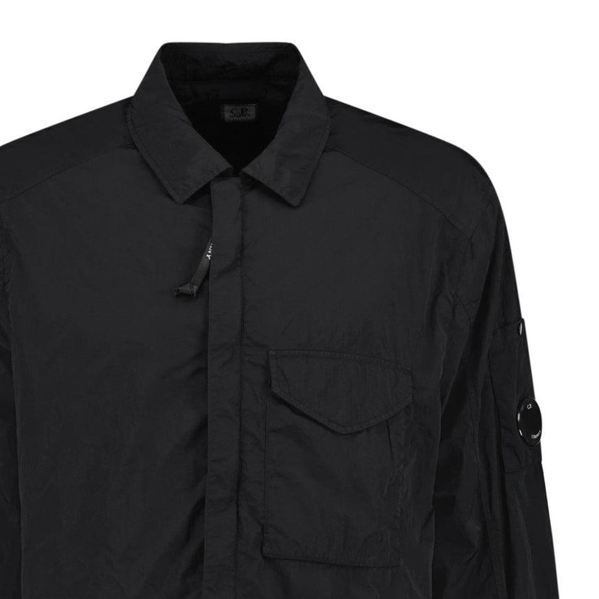 CP Company Lens Chrome - R Zip - Up Jacket Black - Boinclo - Outlet Sale Under Retail