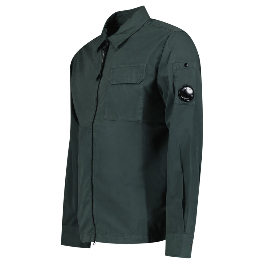 CP Company Lens Zip - Up Overshirt Dark Shadow - Boinclo - Outlet Sale Under Retail