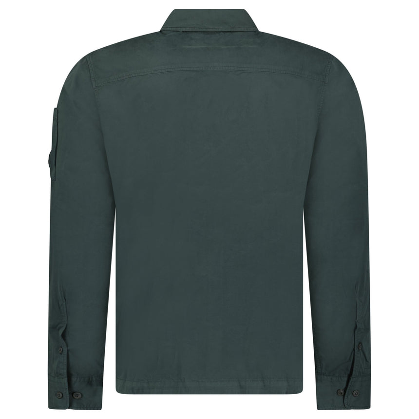 CP Company Lens Zip - Up Overshirt Dark Shadow - Boinclo - Outlet Sale Under Retail
