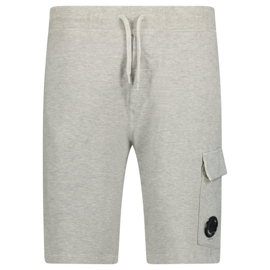 CP Company Light Fleece Lens Sweat Shorts Greystone - Boinclo - Outlet Sale Under Retail