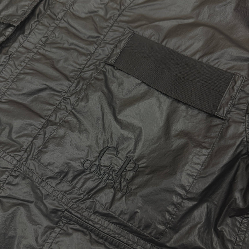 CP Company Lino Wax Black Overshirt Jacket - Boinclo - Outlet Sale Under Retail