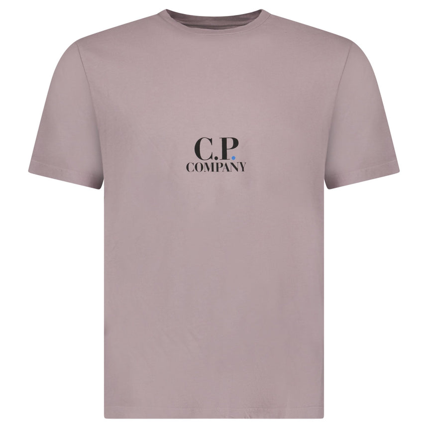 C.P. Company Logo - Print Jersey T-Shirt in Lavender - Boinclo - Outlet Sale Under Retail