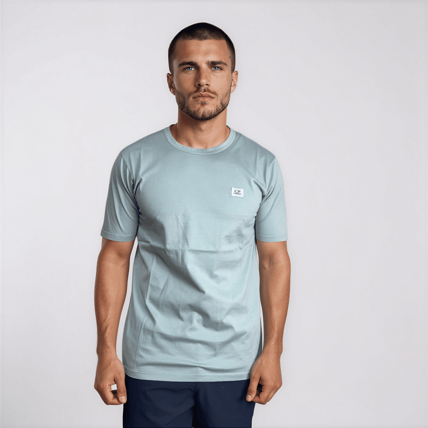 CP Company Mercerized Jersey 70/2 Gasato T-Shirt in Light Blue - Boinclo - Outlet Sale Under Retail
