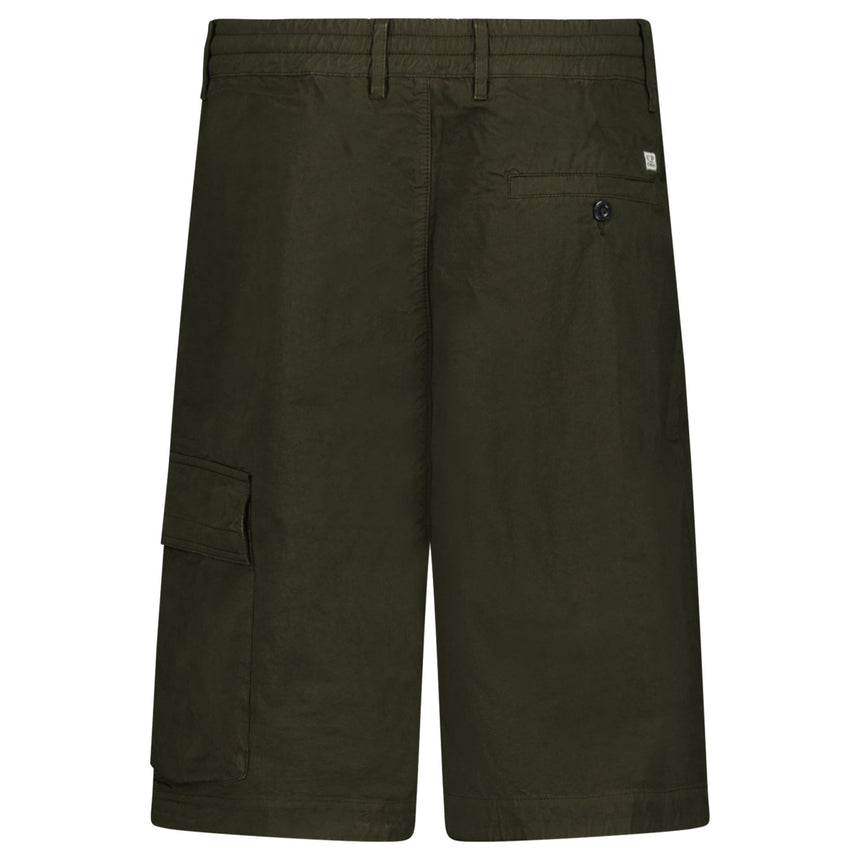 CP Company Micro - Reps Boxy Lens Shorts in Khaki Green - Boinclo - Outlet Sale Under Retail