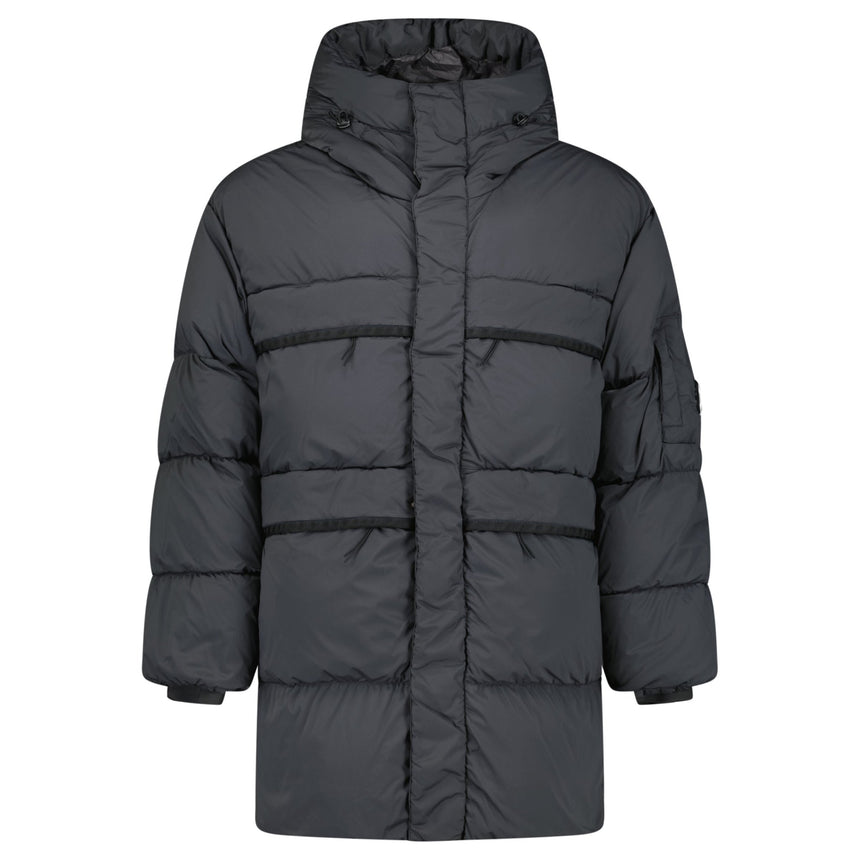 CP Company Nycra - R Hooded Long Down Jacket Dark Shadow - Boinclo - Outlet Sale Under Retail