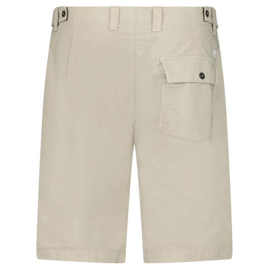 CP Company Ottoman Lens Bermuda Shorts in Vintage Khaki - Boinclo - Outlet Sale Under Retail