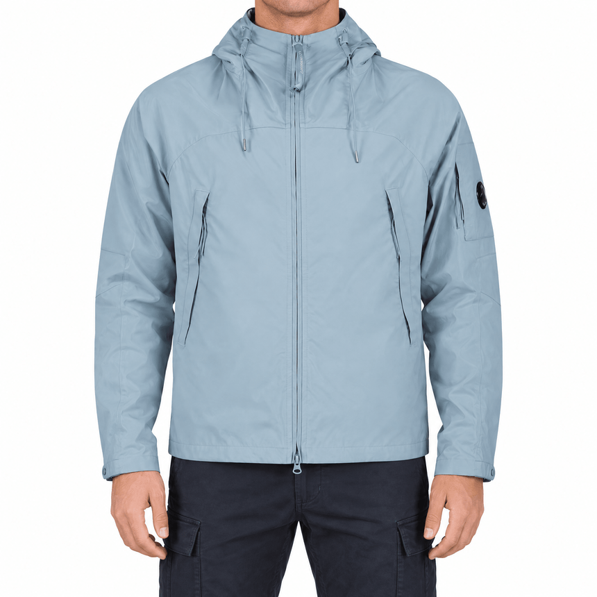CP Company Pro-Tek Hooded Lens Jacket in Silver Blue - Boinclo - Outlet Sale Under Retail