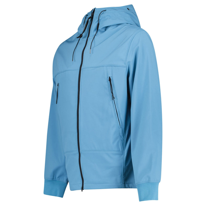 CP Company Shell - R Fleece Goggle Jacket Aegean Blue - Boinclo - Outlet Sale Under Retail