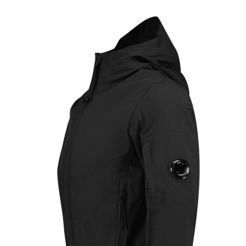 CP Company Softshell Arm Lens Jacket Black - Boinclo - Outlet Sale Under Retail