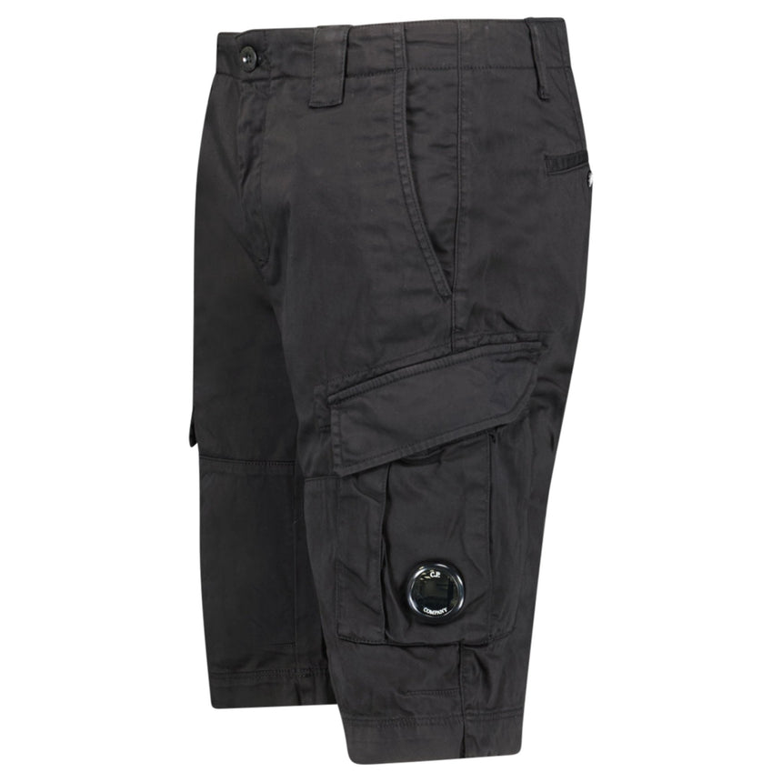 CP Company Stretch Sateen Cargo Lens Shorts in Black - Boinclo - Outlet Sale Under Retail