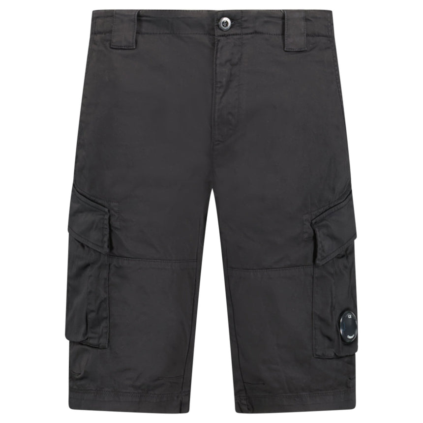 CP Company Stretch Sateen Cargo Lens Shorts in Black - Boinclo - Outlet Sale Under Retail