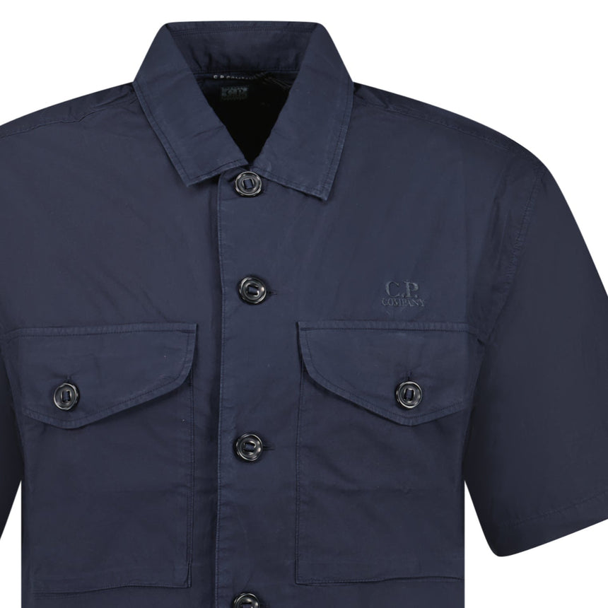 CP Company Total Eclipse Popeline Boxy Short Sleeve Shirt - Boinclo - Outlet Sale Under Retail