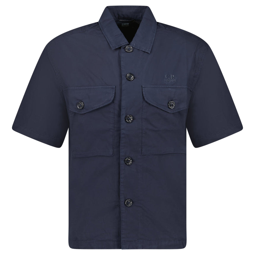CP Company Total Eclipse Popeline Boxy Short Sleeve Shirt - Boinclo - Outlet Sale Under Retail