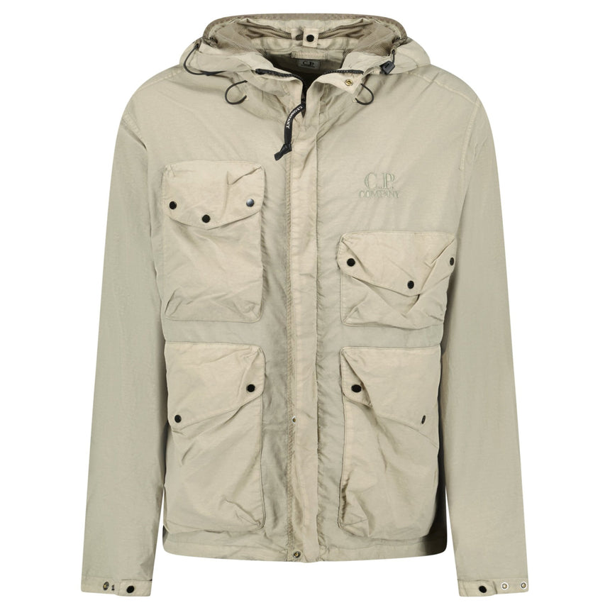 C.P. Company Vintage Khaki Flatt Nylon Goggle Jacket - Boinclo - Outlet Sale Under Retail