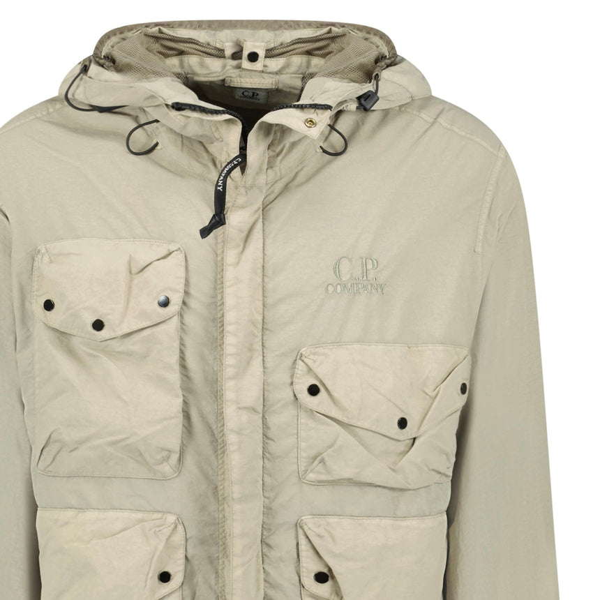 C.P. Company Vintage Khaki Flatt Nylon Goggle Jacket - Boinclo - Outlet Sale Under Retail