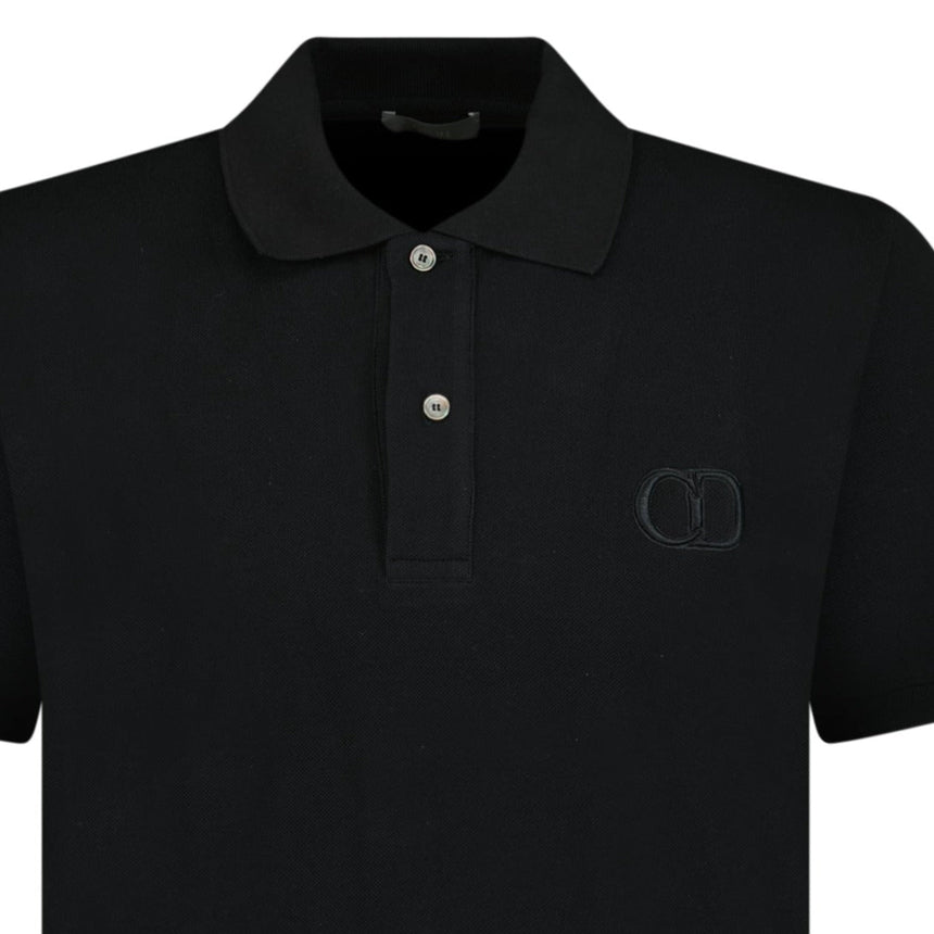 Dior 'CD Icon' Polo T Shirt Black - Boinclo ltd - Outlet Sale Under Retail